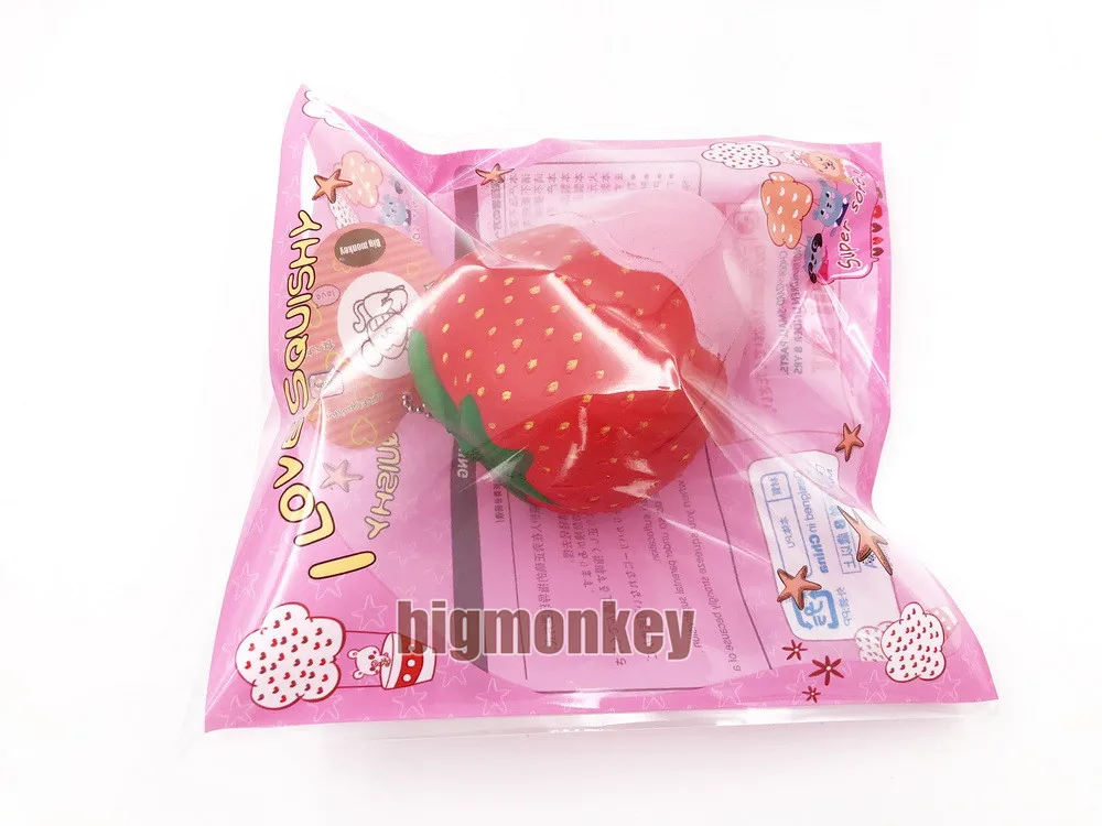 Новый 11 см 1 шт. Jumbo шоколадный Джем клубника Squeeze Мягкие Kawaii Милые ремни медленно