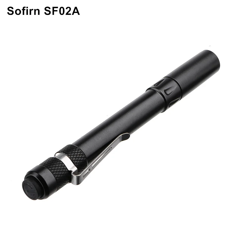 black Sofirn SF02 ручка светильник мини светодиодный светильник-вспышка Cree XP-G2 240LM светодиодный светильник Карманный EDC светильник AAA зажим компактный светильник-вспышка Lanterna - Испускаемый цвет: black