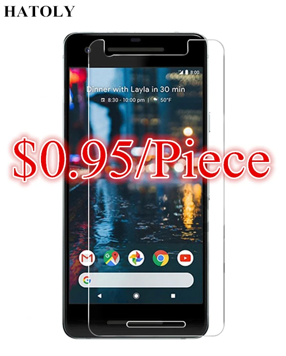 Cristal templado para Google Pixel 2, Protector de pantalla para Google Pixel 2, pel&iacute;cula fina protectora HD-0