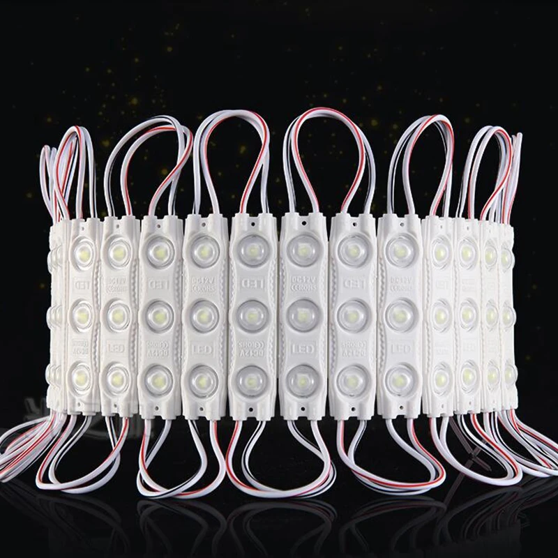 Новое поступление 2835 3 светодиодный впрыска модуль 12V с объективом
