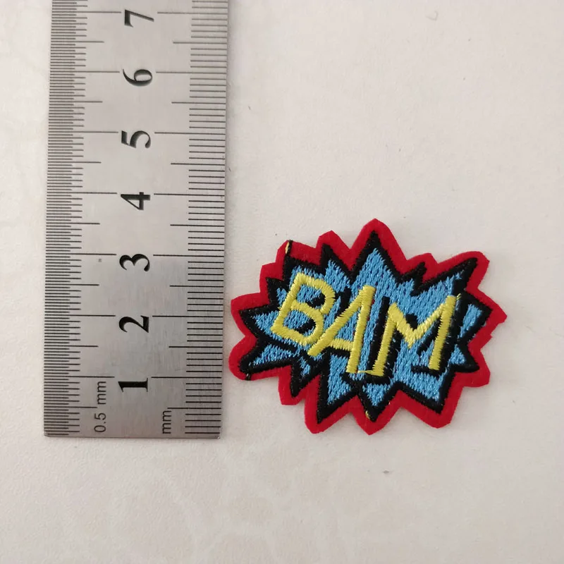 20 шт. нашивки с надписью Bam |