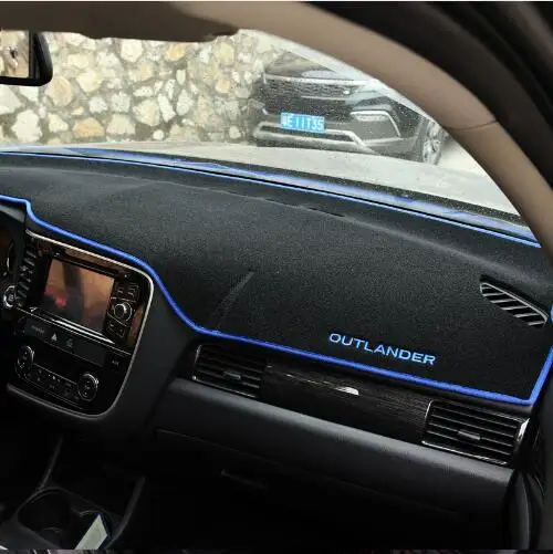 Приборной панели автомобиля Избегайте свет pad инструмент крышка платформы стол коврики ковры для Mitsubishi Outlander 2013