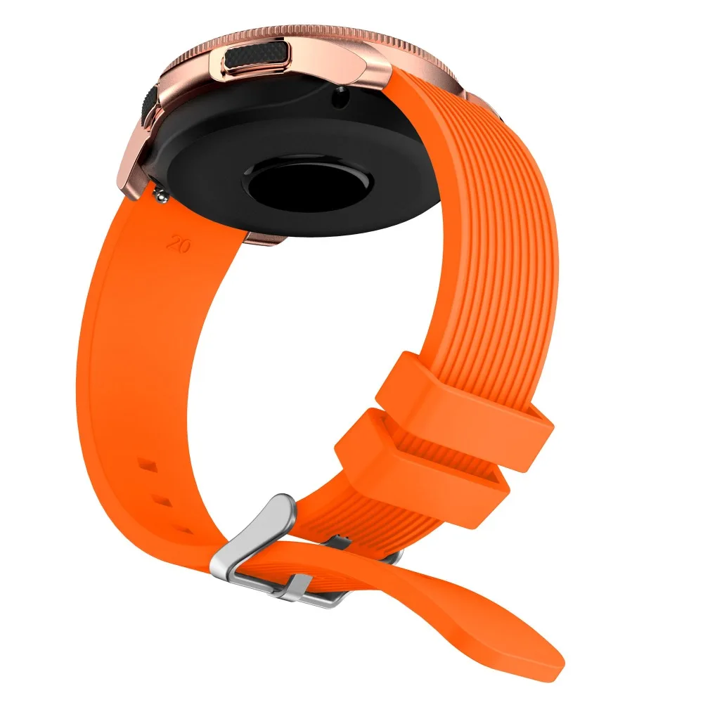 Joyozy 20 мм силиконовый ремешок для часов samsung Galaxy Watch 42 мм версия полосатый резиновый сменный Браслет ремешок