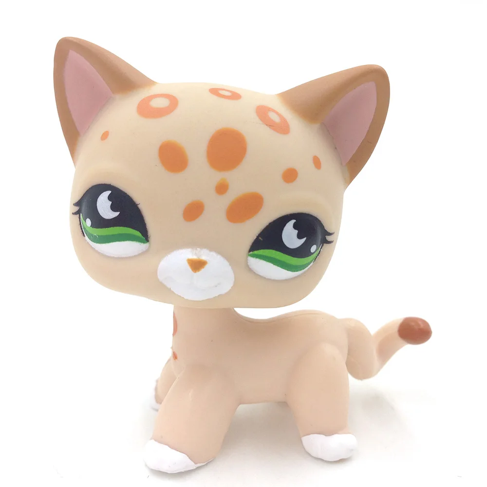 PS #852 желтая пятнистая кошка Kitty Hasbro коллекционная игрушка|Игровые фигурки и