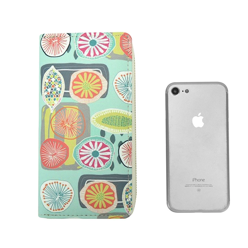 Badiya мультфильм с фруктовым принтом дамы визитница кошелек из искусственной кожи