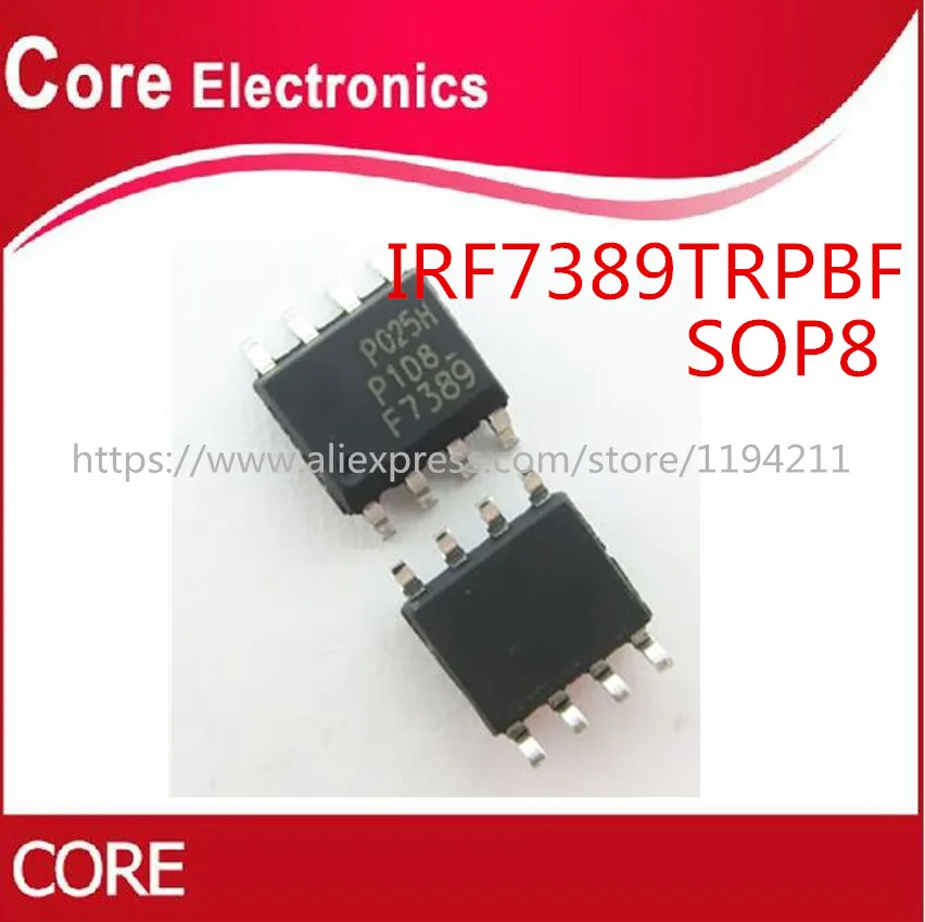 50 шт. F7389 IRF7389 IRF7389TR IRF7389TRPBF SOP 8|Интегральные схемы| |