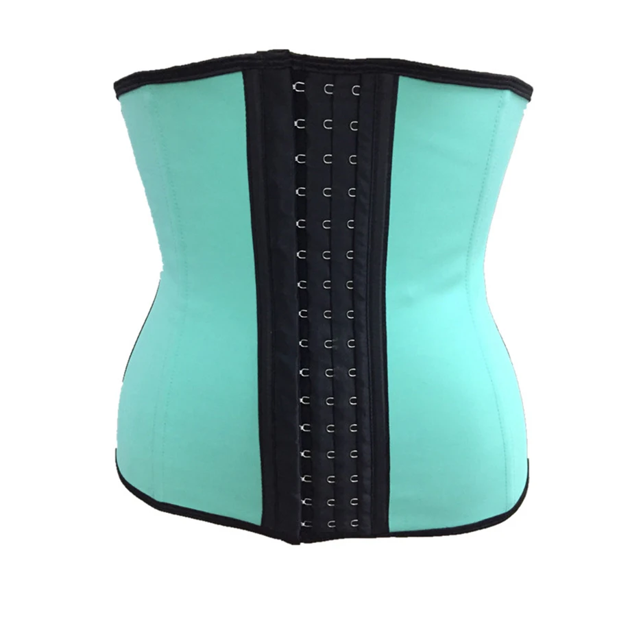 Топ формирователь тела латекс талия корсет для живота женщин Nine Steel Bone пояс