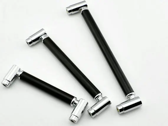 

3.75" 5" 6.3" Black Silver Kitchen Cabinet Handle Drawer Pull Handles Dresser Pulls / Modern Furniture Hardware Door Handles