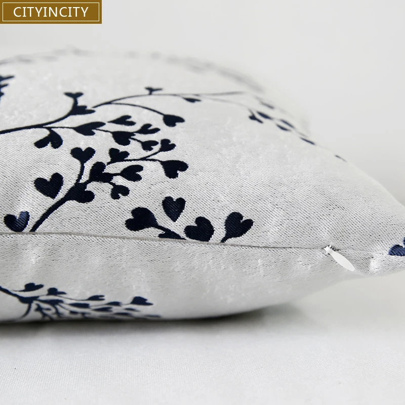 Постельное белье CITYINCITY наволочка из искусственного льна жаккардовая 45x45