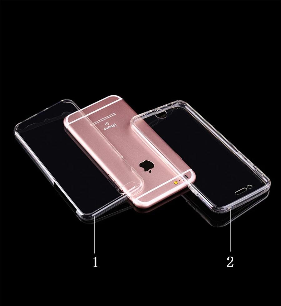 360 полноразмерный силиконовый чехол для IPhone 11 12 Pro Max X Xr Xs противоударный мягкий
