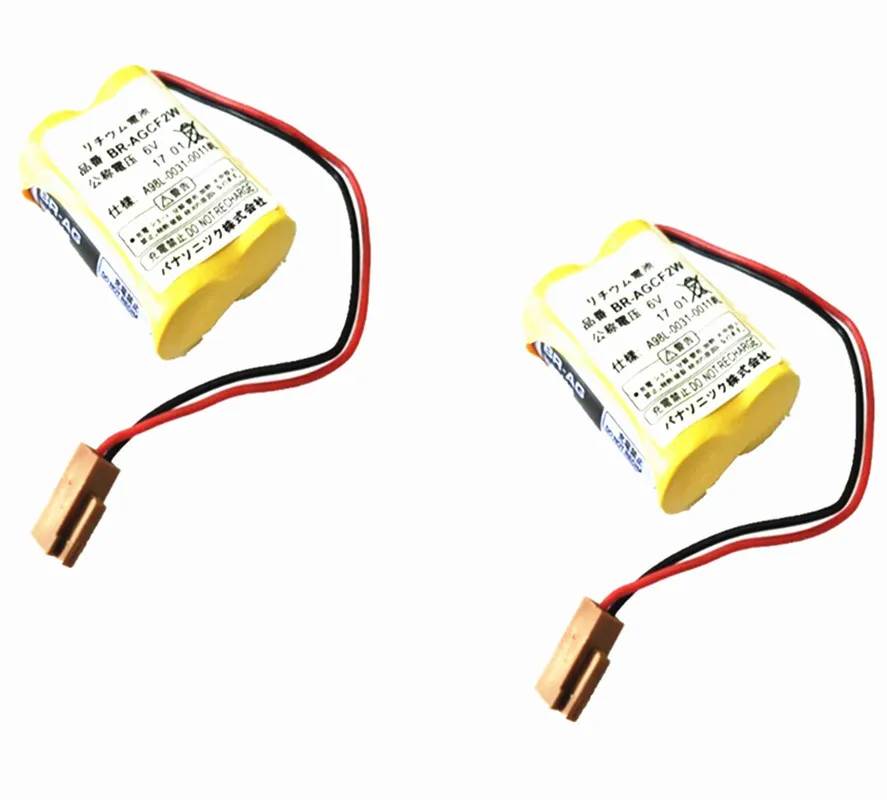 2 шт./лот BR AGCF2W литиевые 6V PLC батареи с черной вилкой Fanuc|6v battery|lithium battery 6v6v lithium |