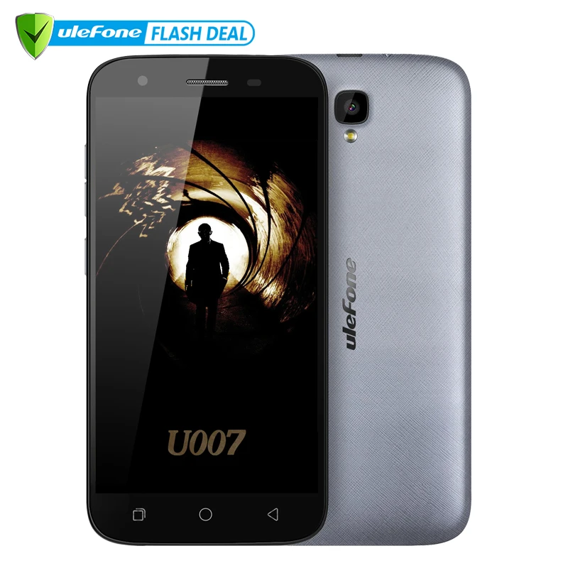 Ulefone U007 мобильный телефон 5 дюймов HD 1280x720 MT6580A четырехъядерный Android 1 Гб RAM 8 ROM 8MP CAM
