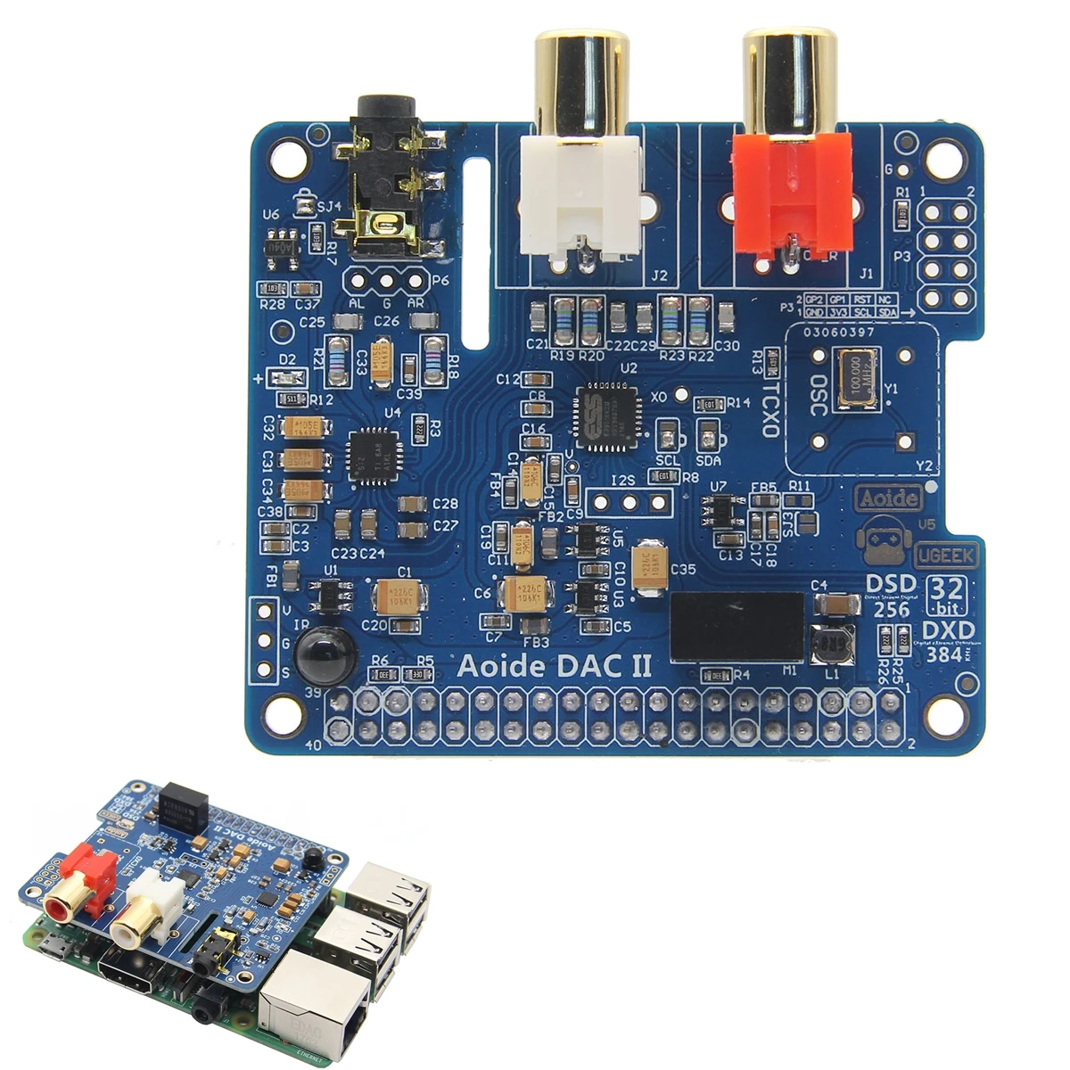Leory DAC II Hifi ES9018K2M звуковая карта 384 кгц DSD/APE/FLAC/WAV музыкальный плеер аудио Плата
