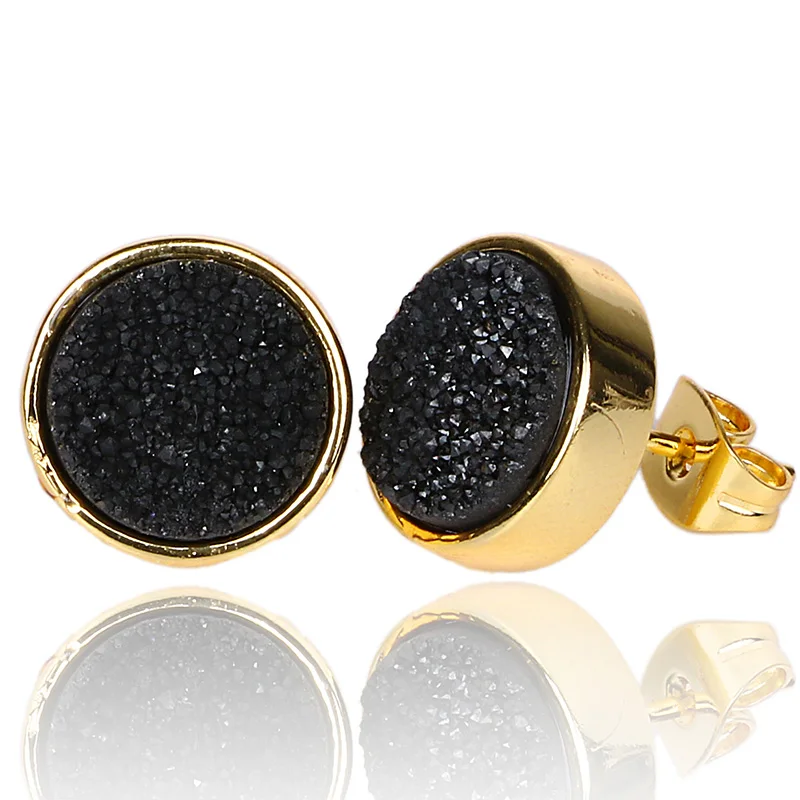 Горячая Продажа корейский стиль женские пирсинг серьги гвоздики милые 10 мм