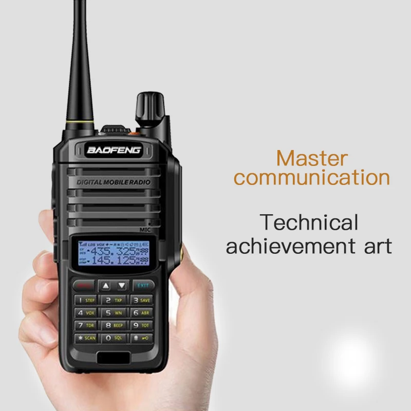 Baofeng 2 шт. uv-9r плюс Двухканальные рации 136-174/400-520 мГц IP67 Водонепроницаемый 9R