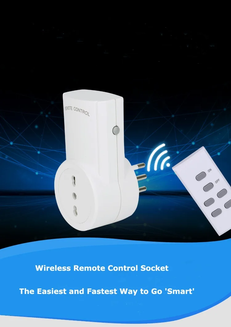 Беспроводной переключатель Smart Plug пульт дистанционного управления Италия стандартный штекер комплект(1 розетка+ 1 пульт дистанционного управления