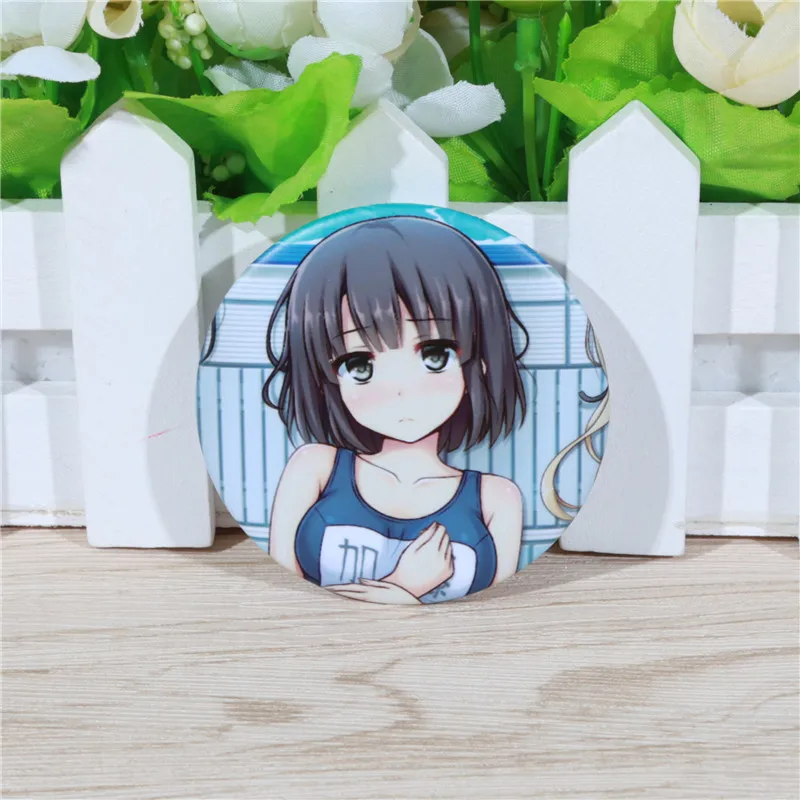 Большая брошь FFFPIN 5 8 см эрири Katou Megumi Utaha булавка японский аниме Женская большая