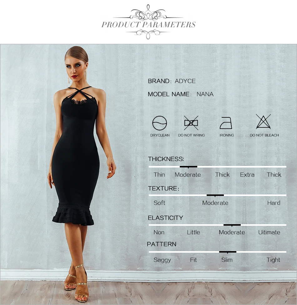 Adyce летнее черное кружевное Бандажное платье для женщин Vestido сексуальное платье на тонких бретелях с v-образным вырезом Клубное вечернее платье в стиле знаменитостей