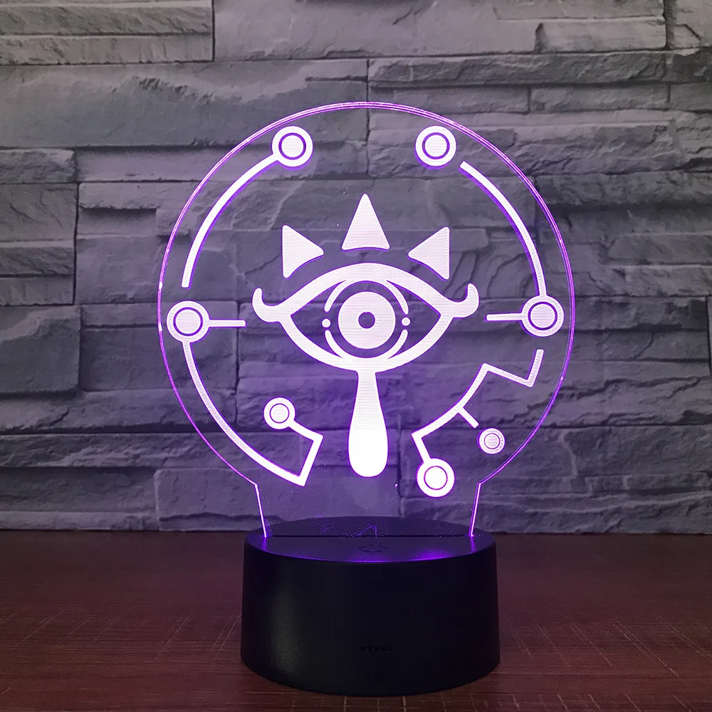 

The Legend of Zeldas 3D Table Lamp Link BREATH OF THE WILD LINK Nightlight 7 Color Changing Visual Illusion Light Drop Shipping