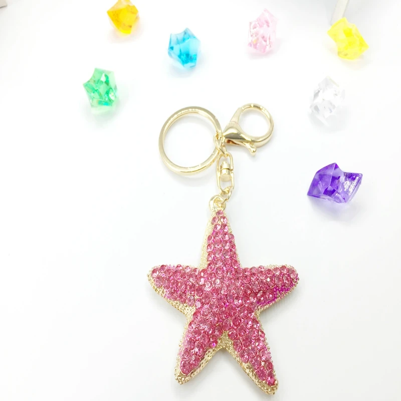 Новые модные уникальные креативные брелки с подвеской в виде морской звезды со