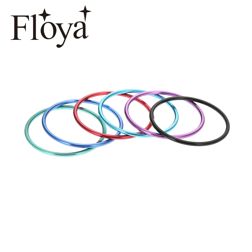 

Floya Boho Ring 1mm Width Inner Rings Interchangeable Filled Ring Aluminum Material Accessories