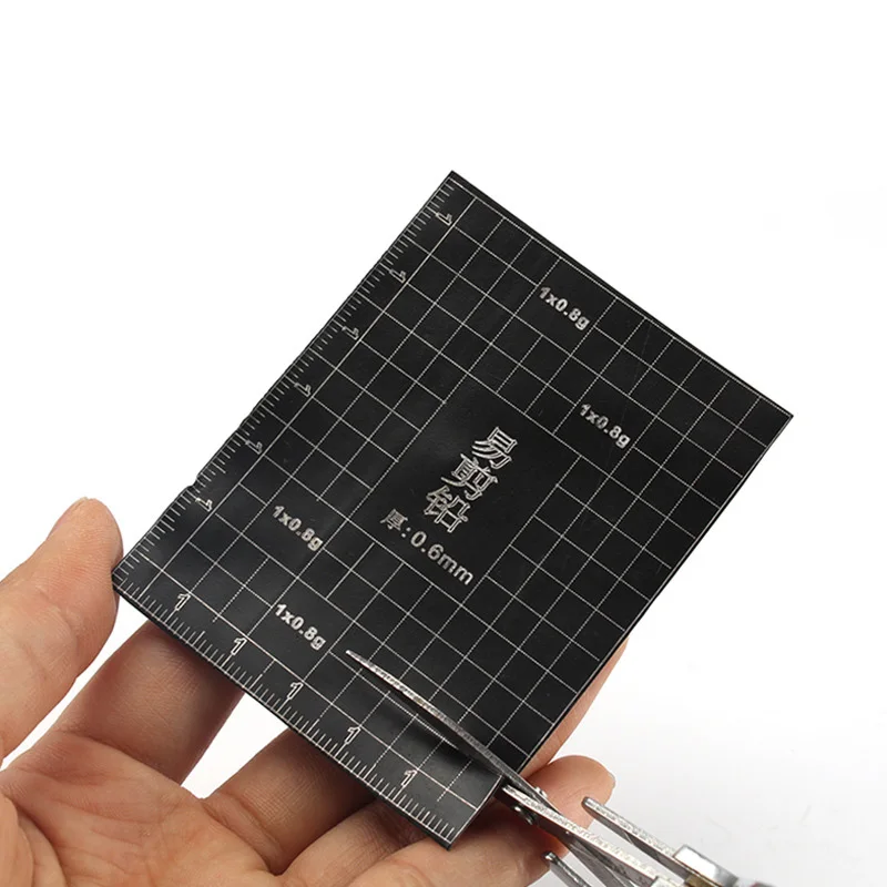 1 PCS DIY Black Covering Soft Lead Sinker Sheet with Scale Value Rock Fishing Tool | Спорт и развлечения