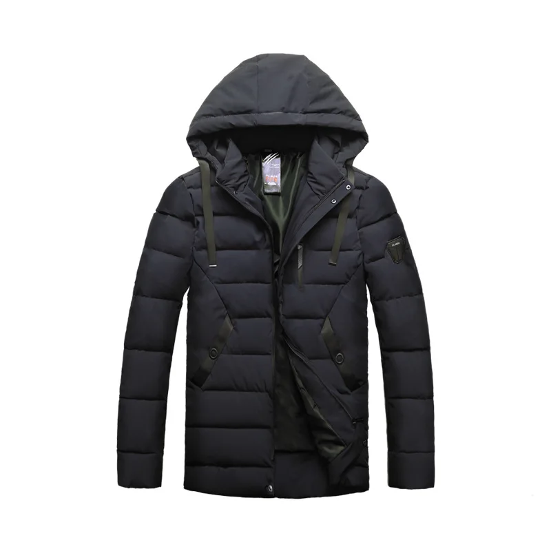 ZYFPGS 2018 новые зимние куртки для Для мужчин теплый с капюшоном Bubble Jacket Повседневное