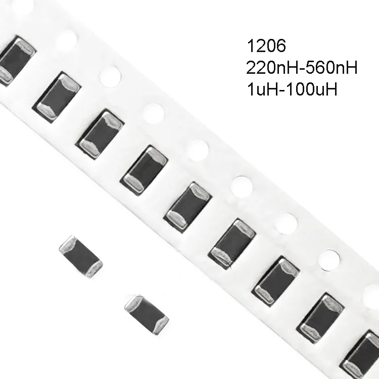100 шт 1206 SMD чип индуктор 1uH 10uH индуктивность SMT|Индукторы| |