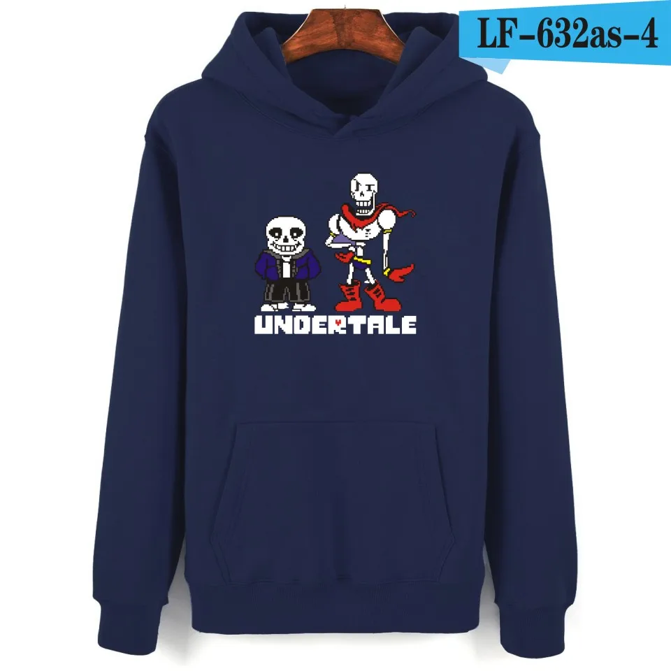 LUCKYFRIDAYF XXS-4XL 5 видов, 4 цвета, женские/мужские толстовки с капюшоном с персонажами «Сказки подземелья» undertale худи и толстовки с капюшоном с персонажами «Сказки подземелья» для мужчин - Цвет: navy blue