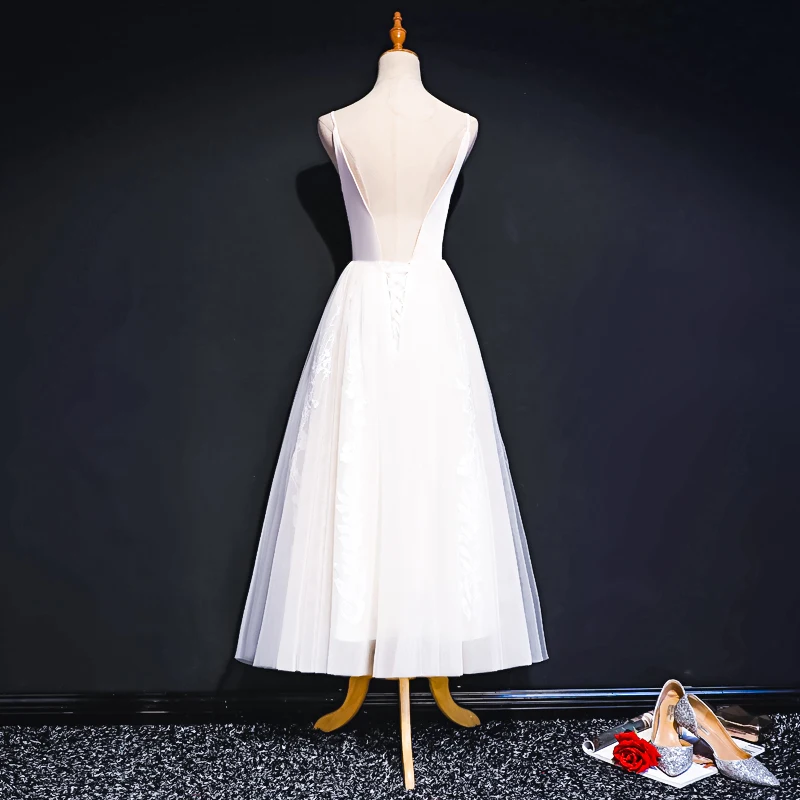 Новинка 2019 года Роскошные пикантные платья подружек невесты с v-образным вырезом