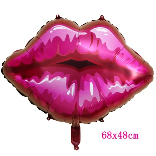 Sexy red lips 1 шт. надувные шары для губ Love Globos розово-Красная губная Фольга Воздушный шар на День святого Валентина Kiss Me Свадебные украшения вечерние события - Цвет: Sexy red lips