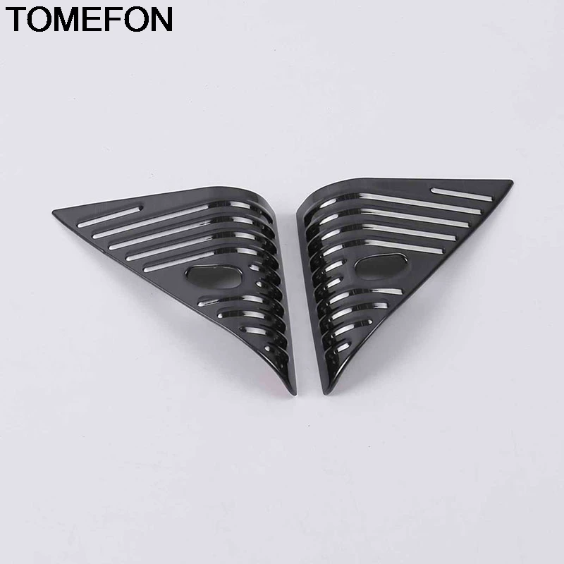 

TOMEFON For Nissan Altima Teana 2019 Inner Front A Pillar Side Window Triangle Loudspeaker Cover Trim InteriorAccessories ABS SS