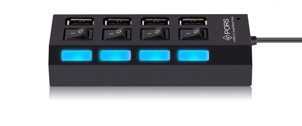 2 0 USB концентратор 4 зарядное устройство для мобильного телефона компьютерный