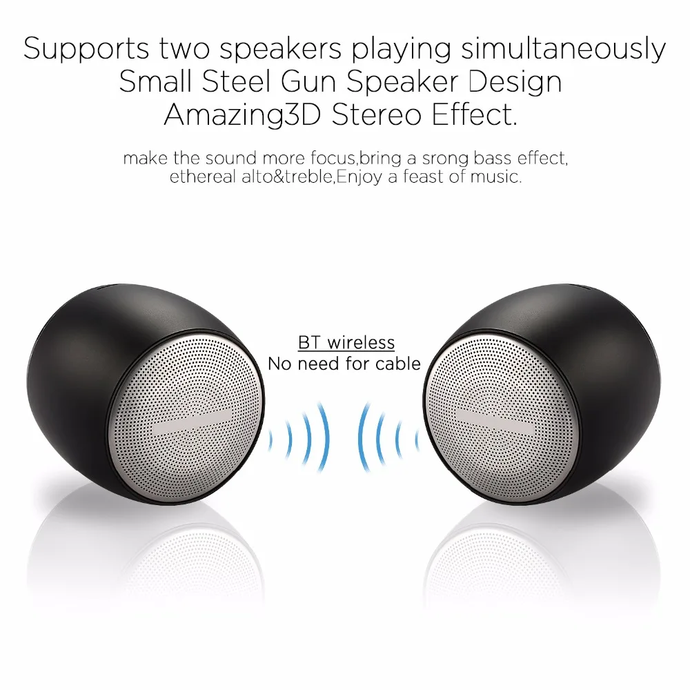 Мини Bluetooth динамик портативный беспроводной звуковая система 3D стерео музыка