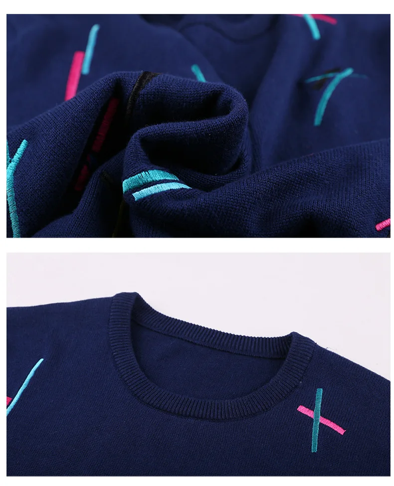 Большой размер xxl-7xl (обхват груди 146 см) 2017 Новый большой популярный свитер с