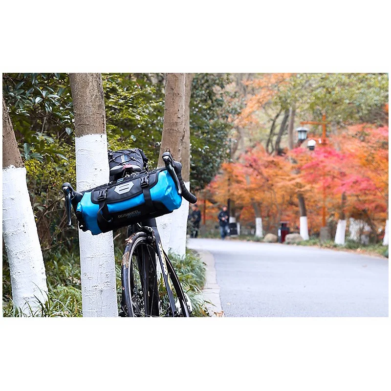 ROSWHEEL Полный водонепроницаемый 7л велосипедная Передняя сумка MTB велосипедные корзины упаковка Pannier Аксессуары для велосипеда сумка на руль