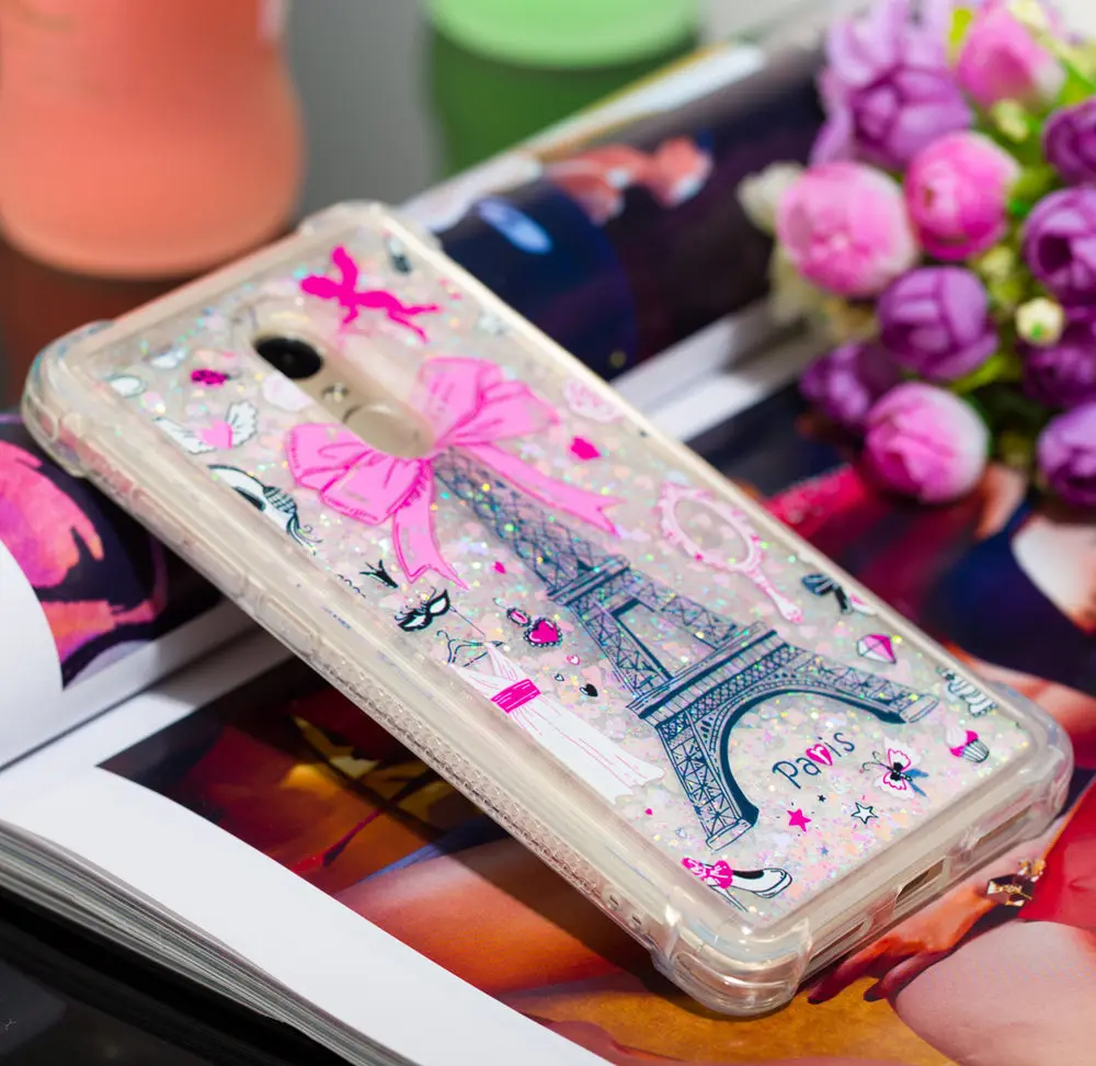 Единорог Сова чехол для Xiaomi Redmi Note 4 4X X X4 динамический жидкий мусор зыбучий песок