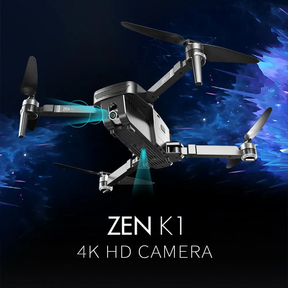Дрон Visuo ZEN K1 Радиоуправляемый с 50-кратным зумом 4K широкоугольной HD двойной
