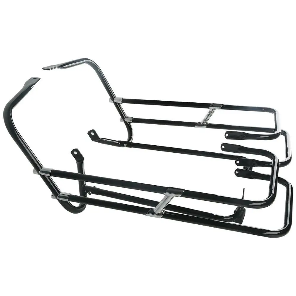Хромированная/Черная задняя защитная направляющая для Harley Touring Electra Glide Ultra Classic FLHT