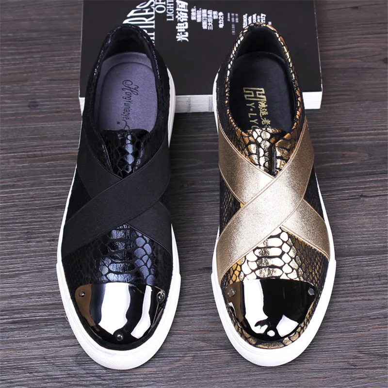 2017 Высокое Качество Натуральная Кожа Мужчины Обувь Мягкие Кожаные Серпантин