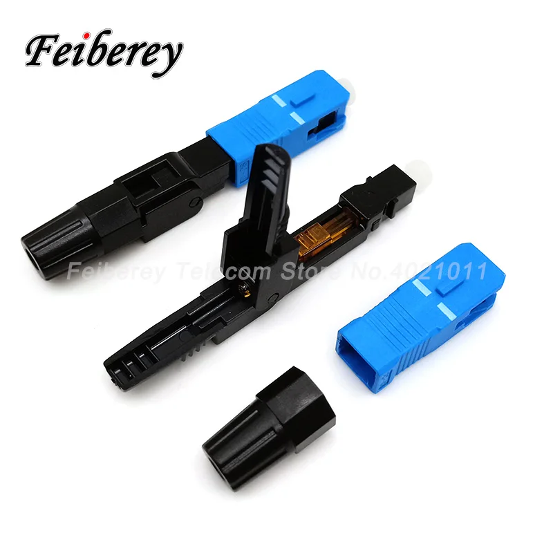 10 шт./партия FTTH SC APC UPC Волоконно-оптический Быстрый разъем одномодовый FTTH SC APC Волоконно-оптический SC быстрый разъем