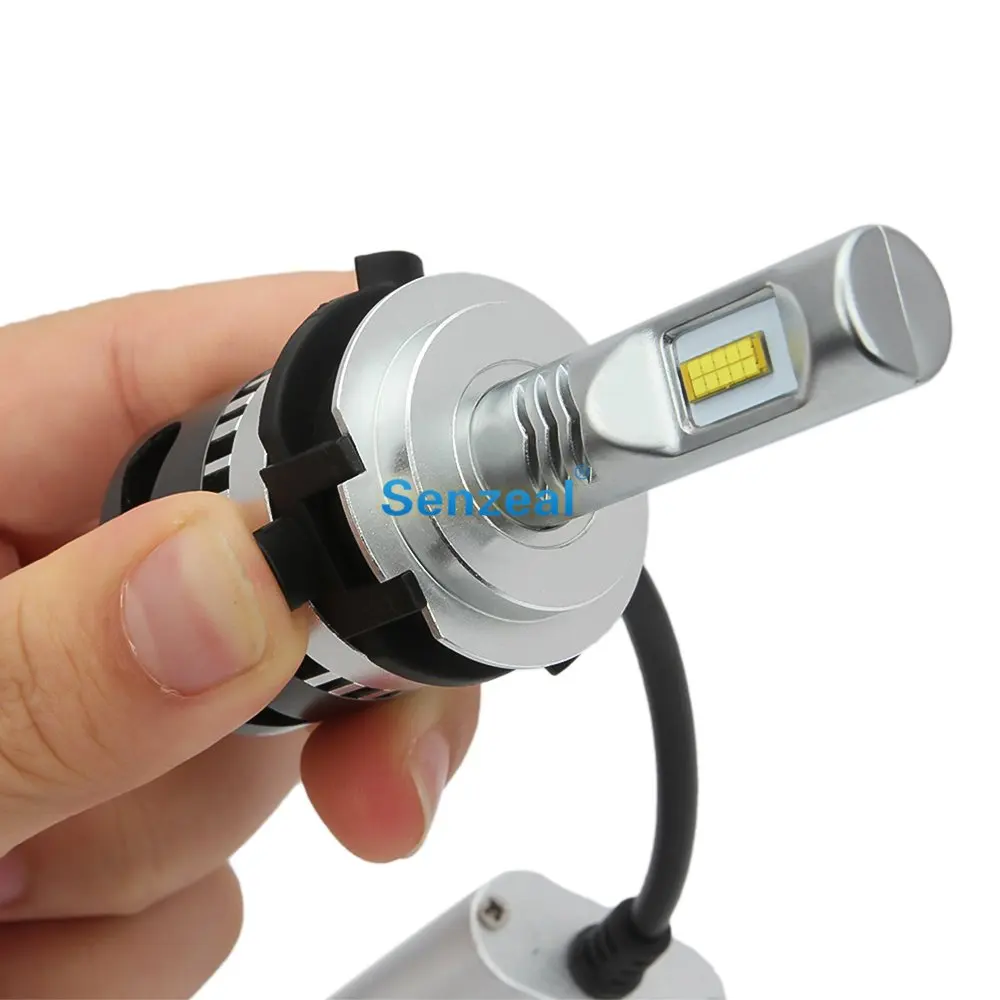 SENZEAL 2pcs Plastic H7 LED Headlights Retainers Light Bulbs Sockets Adapter D02 For KIA Headlight Installation Holder | Автомобили и