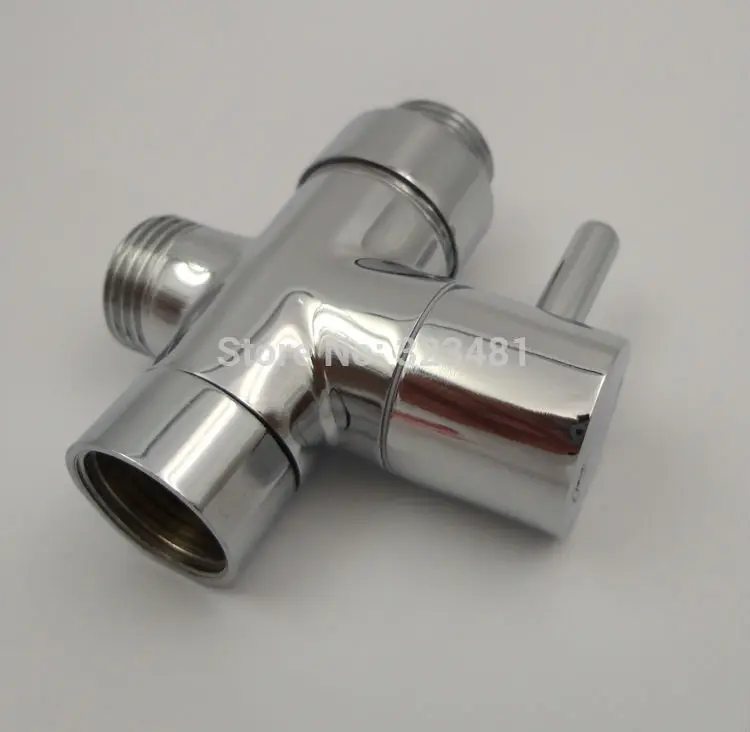 Brass UK 1/2&quot shattaf Diverter Bathroom Shower faucet accessories Toilet Bidet Valve Chrome Plated Free Shipping | Обустройство