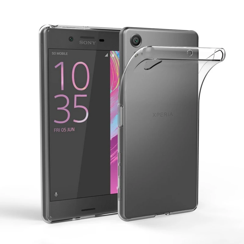 Прозрачный чехол для Sony Xperia XZ1 XZs Z5 Compact XA1 Ultra Plus X XA XZ Premium L1 Z3 M4 M5 Aqua C4 C5 мягкий из ТПУ