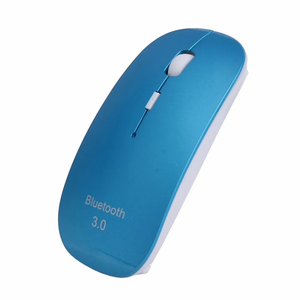 Беспроводная ультра-тонкая Bluetooth мышь 3,0 компьютерная мышь 2,4 ГГц USB оптическая мышь эргономичная портативная для ПК ноутбука