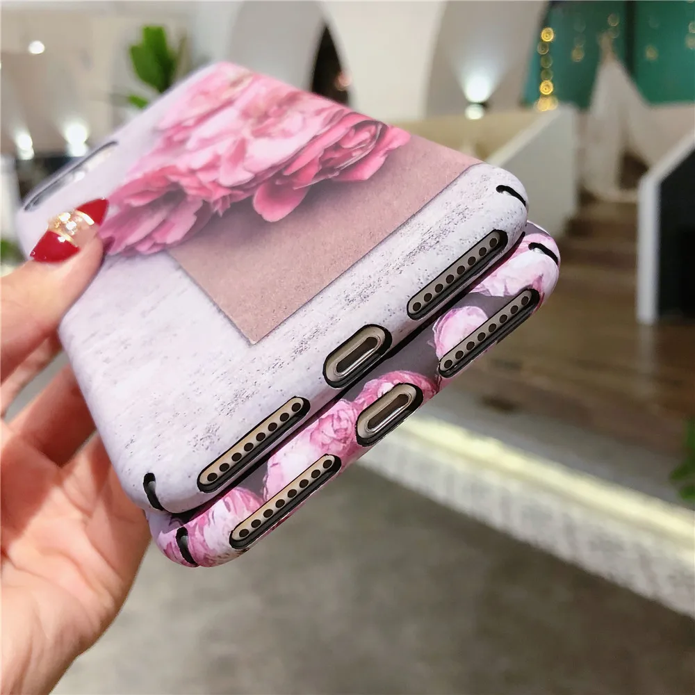 Ретро Цветочный чехол для телефона OPPO R9s R11 R11S Plus высокого качества Aurora светящийся