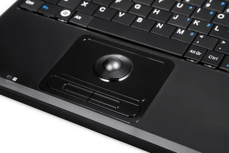 Подлинная проводная клавиатура с трекбол Perixx двойным usb хаб для бизнеса и