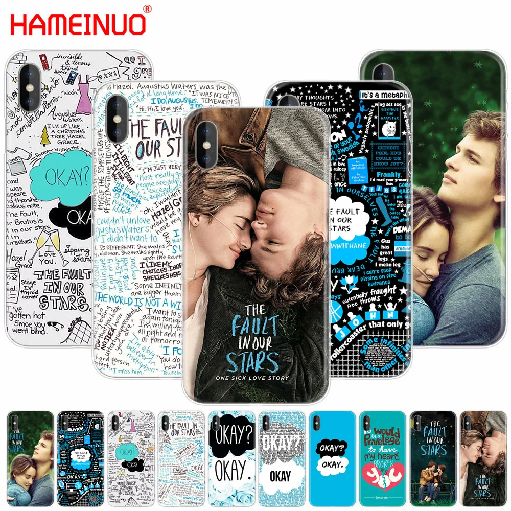 HAMEINUO ошибка в наших звездах чехол для сотового телефона iphone X 8 7 6 4 4s 5 5s SE 5c 6s