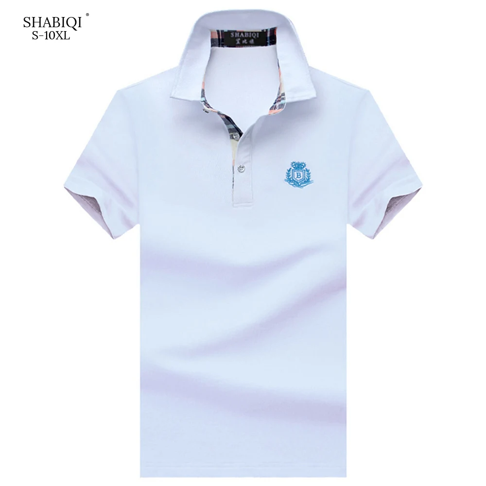 SHABIQI Brand Men Clothes 2021 Polo Shirt Men's Fashion Short Sleeve Shirts Breathable &amp Plus Size Good Quality | Мужская одежда