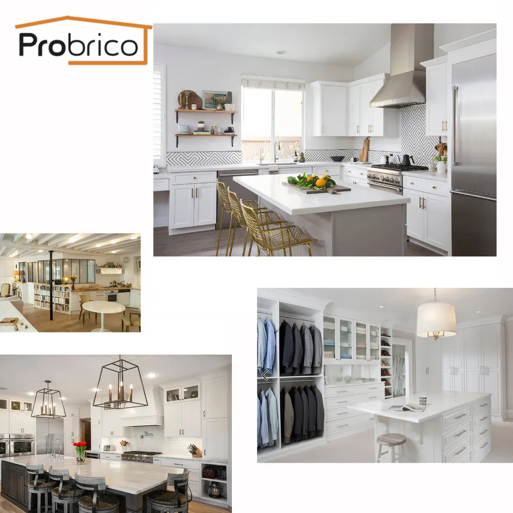 Probrico пластиковая ручка для кухонного шкафа отверстие отверстия 96 мм 3 8 дюйма